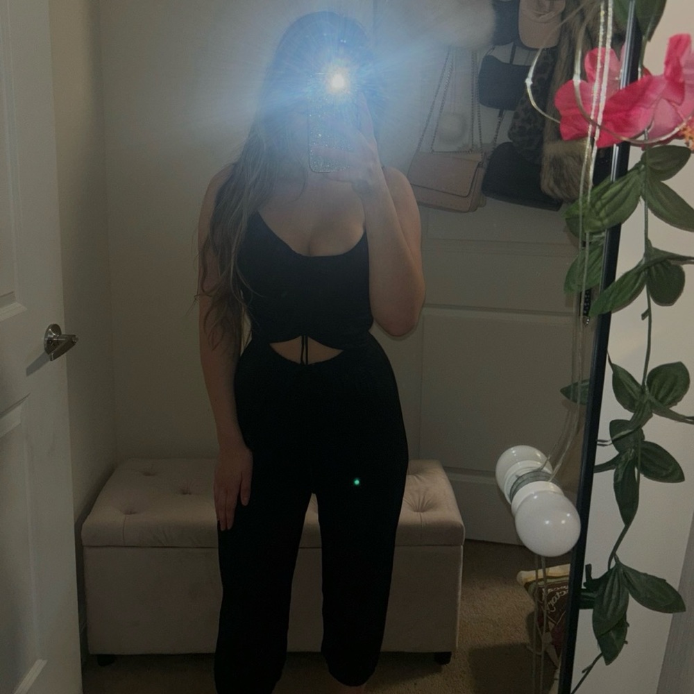 Women’s Black Cutout Jumpsuit